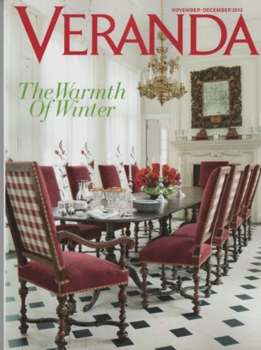 Veranda 2013 November/December - On the Cover: Rober Couturier's Connecticus dining room