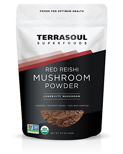 Book Cover Terrasoul Superfoods Organic Reishi Mushroom Powder (4:1 Extract), 5.5 Ounces