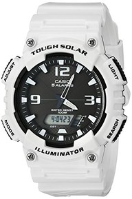 Casio Men's AQ-S810WC-7AVCF Analog-Digital Display Quartz White Watch, White/Black