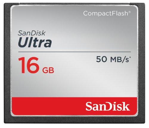 Book Cover SanDisk Ultra 16GB Compact Flash Memory Card Speed Up To 50MB/s, Frustration-Free Packaging- SDCFHS-016G-AFFP (Label May Change)
