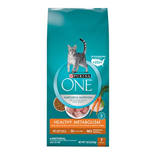 Purina ONE Weight Control, Natural Dry Cat Food, Healthy Metabolism - 7 lb. Bag