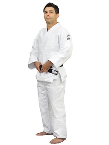 Book Cover Fuji Double Weave Judo Gi, Thick Collar Cotton-Blend Judo Uniform