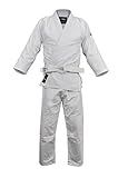 FUJI Single Weave Judo, Belt Not Included Gi Uniform - Kids & Adults Cotton Training Gi for Judo, Belt Not Included, Size 2, White