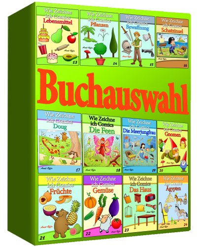 Zeichnen BÃ¼cher: Wie Zeichne ich Comics - Buchauswahl (12 BÃ¼cher - 13-24) (Zeichnen fÃ¼r AnfÃ¤nger BÃ¼cher - Buchauswahl) (German Edition)