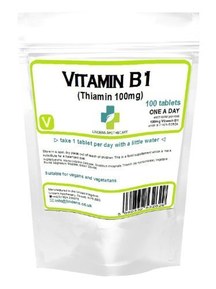 Lindens - Vitamine B1 - 100mg - 100 tabs