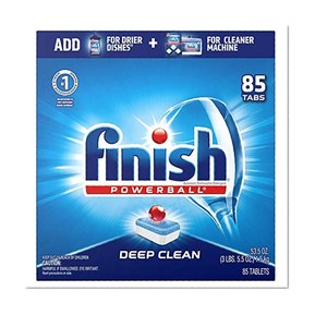 Finish Powerball Tabs Dishwasher Detergent Tablets, Fresh Scent, 90 Count (Packaging may vary) by Finish