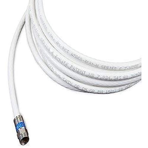 Channel Master 9 Foot RG6 Digital Coaxial Cable with Premium Compression Connectors (White)