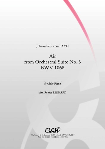 CLASSICAL SHEET MUSIC - Air from Orchestral Suite No. 3 - BWV1068 - J.S. BACH - Solo Piano
