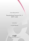 CLASSICAL SHEET MUSIC - Brandenburg Concerto No. 3 - BWV 1048 - J.S. BACH - Solo Piano