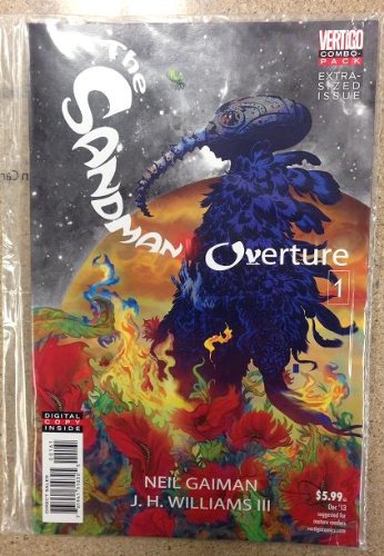 Sandman Overture #1 (Of 6) Combo Pack 1st Printing Includes Free Digital Download DC Comics
