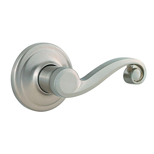 Kwikset 788LL RH 15 Right Handed Signature Series Lido Single Dummy Door Lever, Satin Nickel