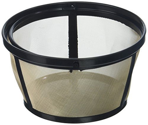 Permanent Basket-Style Gold Tone Coffee Filter designed for Mr. Coffee 10-12 Cup Basket-Style Coffeemakers