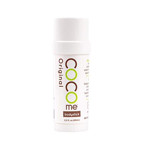 cocome Bodystick - 100% Organic Moisturizing Virgin Coconut Oil Solid Bar with Anti-aging Beeswax for Chemical, Preservative, and Fragrance-Free Skin Repair and Protection. Dermatologist recommended.