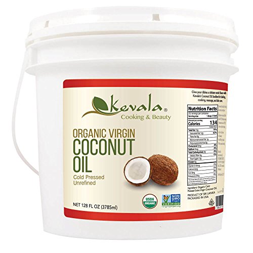 Book Cover Kevala Organic Coconut Oil, 8 Pound
