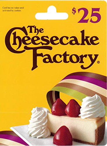Book Cover The Cheesecake Factory Gift Card 25 Traditional