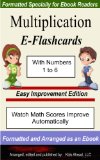 Multiplication E-Flashcards Numbers 1 to 6