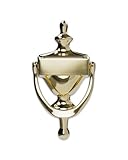 Hardware Essentials 852393 Bright Brass Door Knocker, 7-Inch