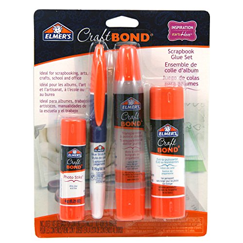 Elmer's CraftBond Scrapbook Glue Set, 4 Piece Set