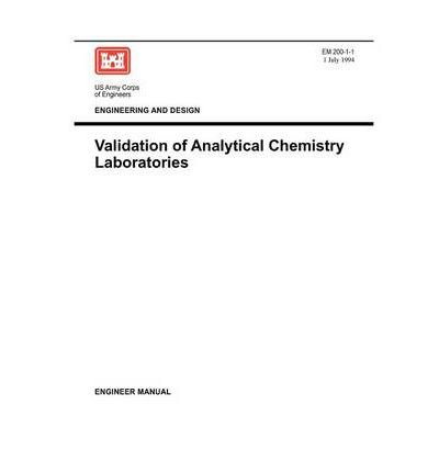 [ { ENVIRONMENTAL QUALITY: VALIDATION OF ANALYTICAL CHEMISTRY LABORATORIES (ENGINEER MANUAL EM 200-1-1) } ] by Unknown (AUTHOR) Jul-01-1994 [ Paperback ]