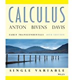 By Howard Anton - Calculus Early Transcendentals Single Variable (10th Edition) (2012-06-28) [Hardcover]