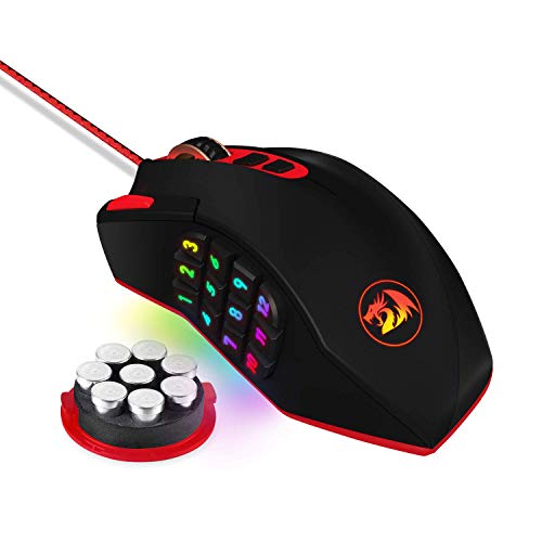 Book Cover Redragon M901 Perdition 16400 DPI High-Precision Programmable Laser Gaming Mouse (M901)