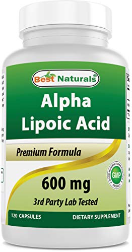Book Cover Best Naturals Alpha Liopic Acid 600 mg 120 Count - ALA Alpha Lipoic Acid Powerful Antioxidant
