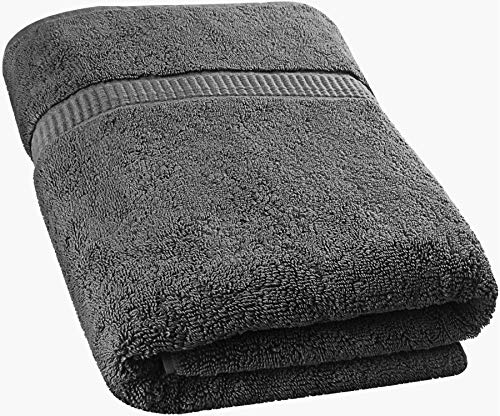 Book Cover Utopia Towel Premium Towel Set - 600GSM (Grey, 1 Piece Bath Sheet)