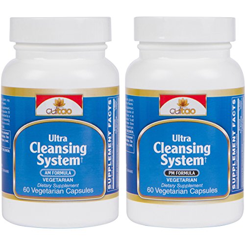 Book Cover Ultra Cleansing System Detox Kit w/ 100% Natural Herbal Blend for Maximum Whole Body Organs & Systems Detox Cleanse - Works Safely & Gently Day & Night Over 30 Days - Vegetarian Formula