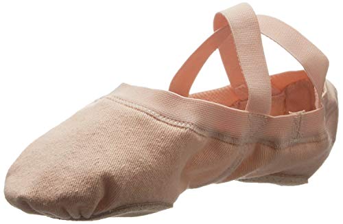 Book Cover Bloch Dance Women's Synchrony Split Sole Stretch Canvas Ballet Slipper/Shoe Pink Size: 8 Narrow