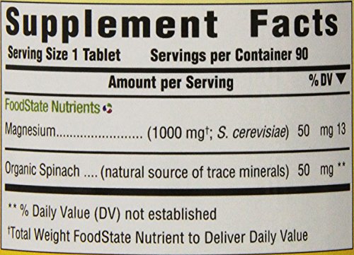 MegaFood, Magnesium, Helps Maintain Nerve and Muscle Function, Essential Mineral Dietary Supplement Vegan, 90 Tablets (90 Servings) (FFP)