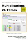 Multiplications 24 Tables (Advanced Computer Based Learning Book 1)