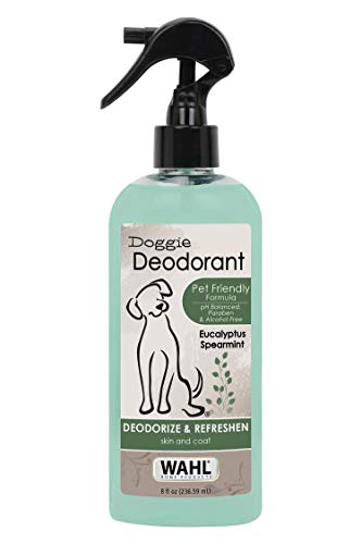 Book Cover Wahl Deodorizing & Refreshing Pet Deodorant for Dogs - Eucalyptus & Spearmint for Coat Shine & Strengthening - 8 oz