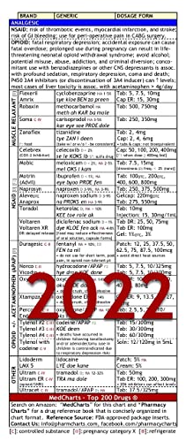 Book Cover Medcharts - Top 200 Drugs Review (Laminated)