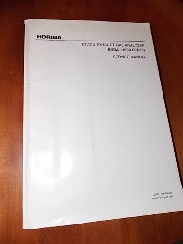 HORIBA-STACK EXHAUST GAS ANALYZER SERVICE MANUAL-ENDA 1000 SERIES