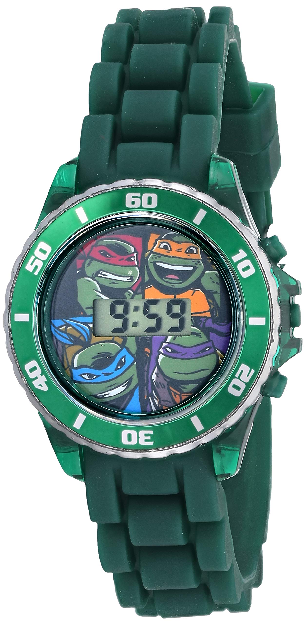 Book Cover Accutime Ninja Turtles Kids' Digital Watch Green