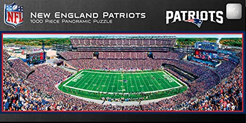 MasterPieces 1000 Piece Sports Jigsaw Puzzle - NFL New England Patriots Center View Panoramic - 13"x39"