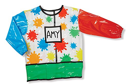 Book Cover Melissa & Doug Long-Sleeve Artist Smock - Easy to Clean, 4 Storage Pockets