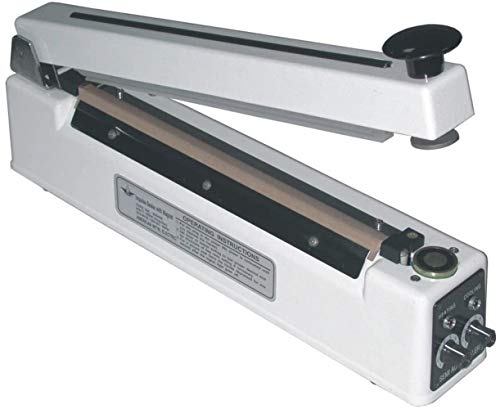 American International Electric AIE-400HIM 16-In Tabletop Impulse Sealer, 2mm Wide Seal, Holding Magnet, Dual Timers, 16" Seal Length