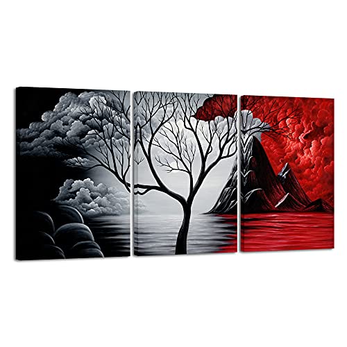 Book Cover Wieco Art Canvas Wall Art Abstract Pictures for Wall Decor Canvas Prints of Abstract Paintings for Living Room Decor 3 Panels Artwork Sets for Home Decor Office Decorations