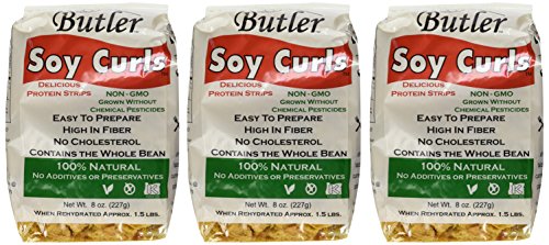 Book Cover Butler Soy Curls, 8 oz. Bags (Pack of 3)