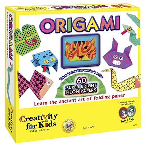 Book Cover Creativity for Kids Origami - Origami for Beginners, 60 Bright Origami Papers