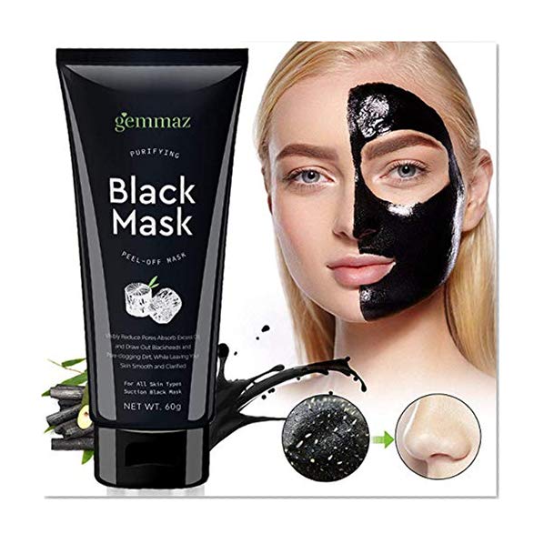 Book Cover Black Mask Peel off Mask, Charcoal Purifying Blackhead Remover Mask Deep Cleansing for Acne & Acne Scars, Blemishes, Anti-Aging, Wrinkles, Organic Activated Charcoal