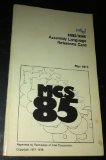 MCS 85 Intel 8085/8080 Assembly Language Reference Card