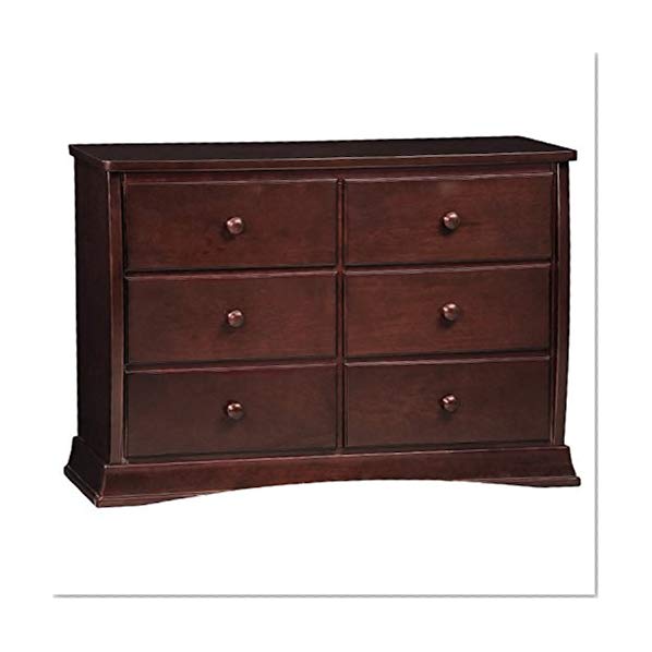 Delta Children Bentley Six Drawer Dresser, Black Cherry Espresso