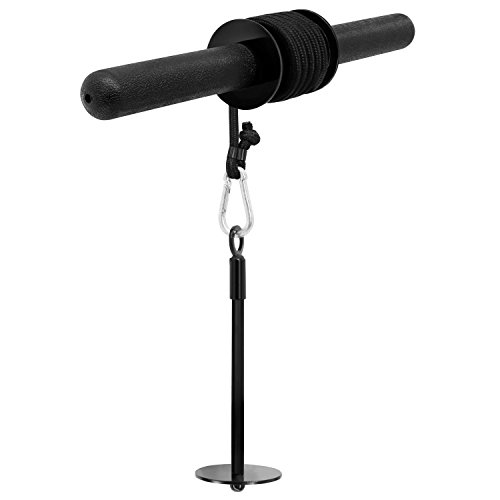 Yes4All Wrist and Forearm Blaster - Wrist Roller & Forearm Roller for Training, Workout - Wrist / Arm Blaster - Fit Standard 1-inch Weight Plates