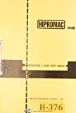 Hipromac 1440, Dashin Studturn 750 and 1000, Lathe, Operations and Maintenance Manual
