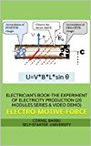 ELECTRICIAN'S BOOK-THE EXPERIMENT OF ELECTRICITY PRODUCTION (20 MODULES SERIES)EMF formula: U=V*B*L*sin Î¸