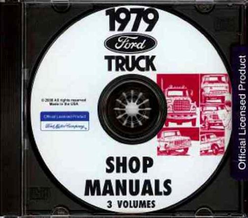 1979 FORD TRUCK & PICKUP FACTORY REPAIR SHOP & SERVICE MANUAL CD - F-100, F-150, F-250, F-350, long and short beds, Super Cabs and Crew Cabs; Bronco 79