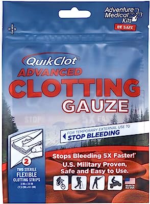 Book Cover QuikClot Advanced Clotting Gauze - 3 x 24 in (2 Strips)