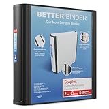 Staples Better Binder - 2" - Black